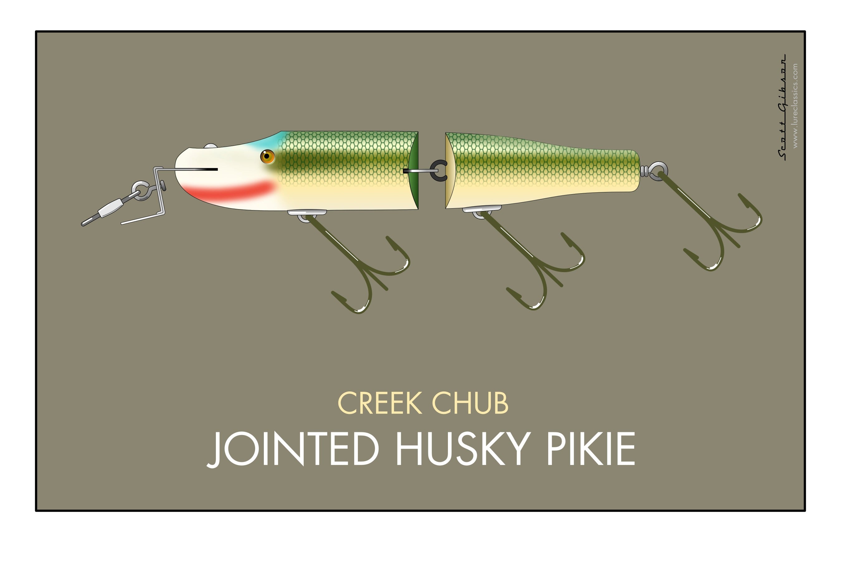 Creek Chub Husky Pikie | Fishing Lure Art