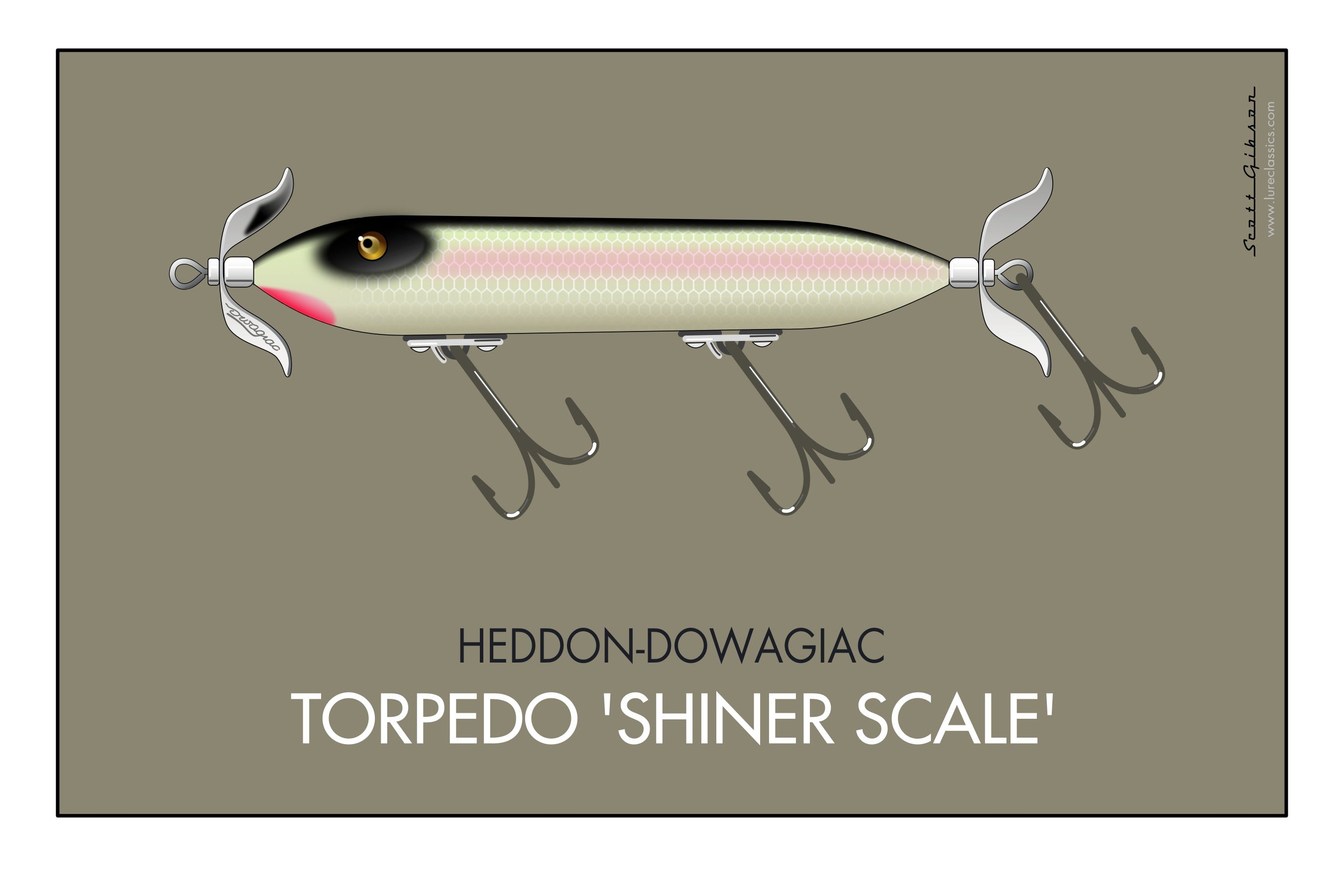 Heddon Torpedo | Fishing Lure Art