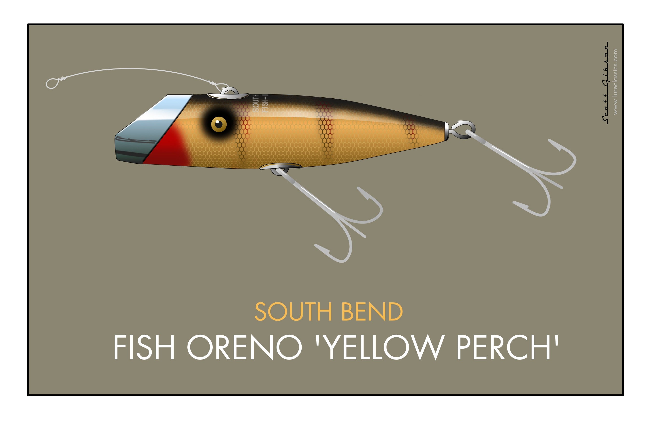 South Bend Fish Oreno 'Yellow Perch