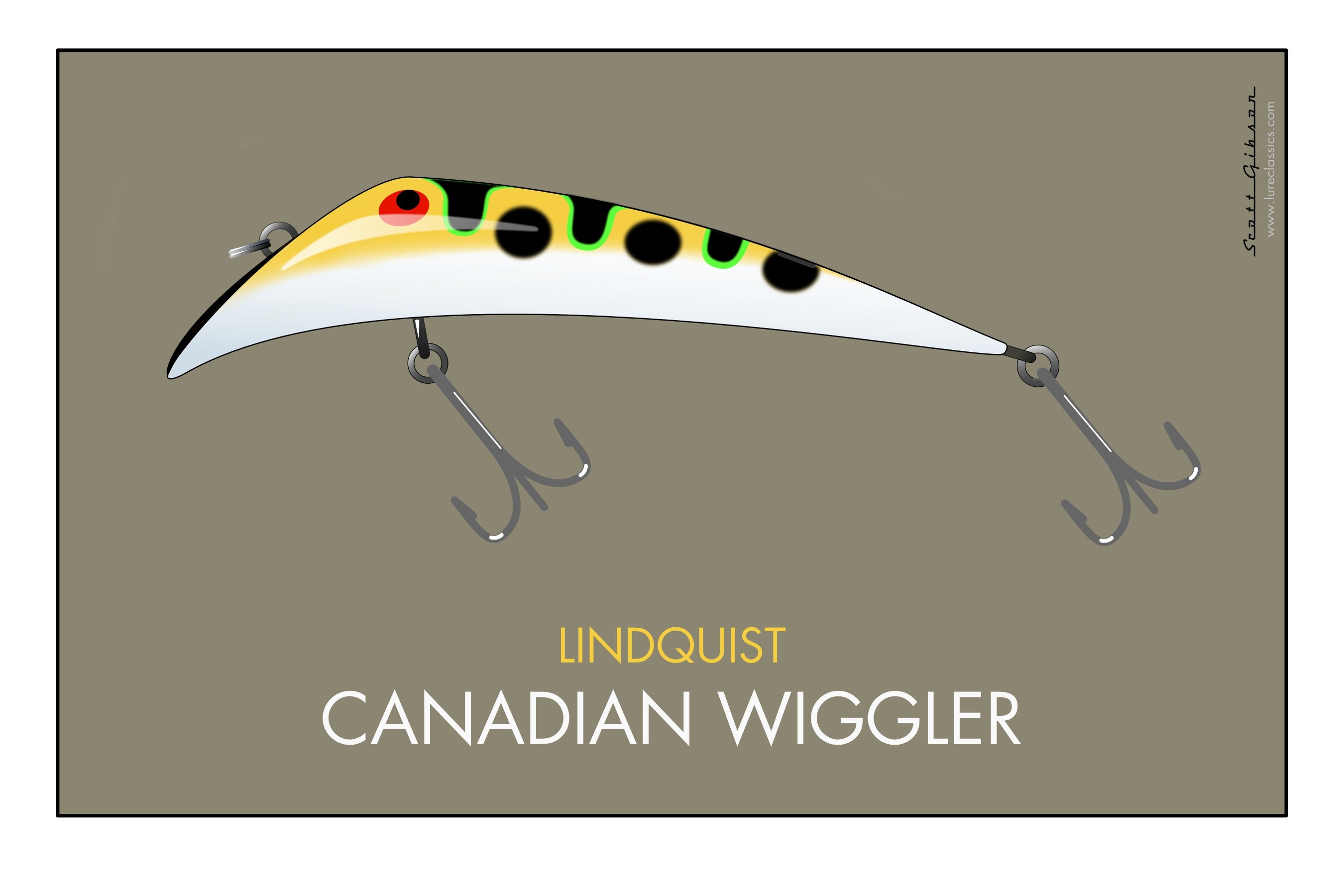 canadian wiggler fishing lure Lindquist Canadian Wiggler