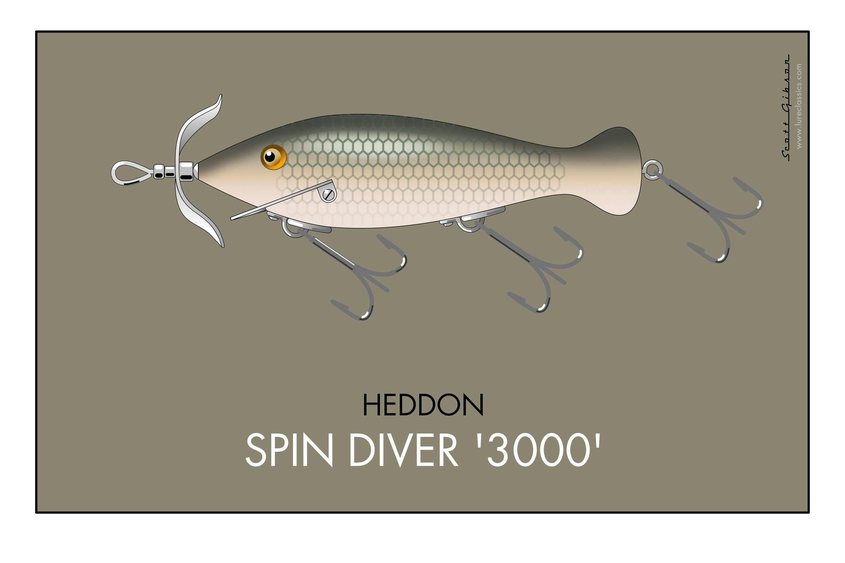 オールドヘドン スピンダイバー Heddon Spin Diver #3000 Heddon Spin