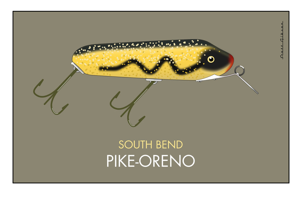 South Bend Pike Oreno | Fishing Lure Art