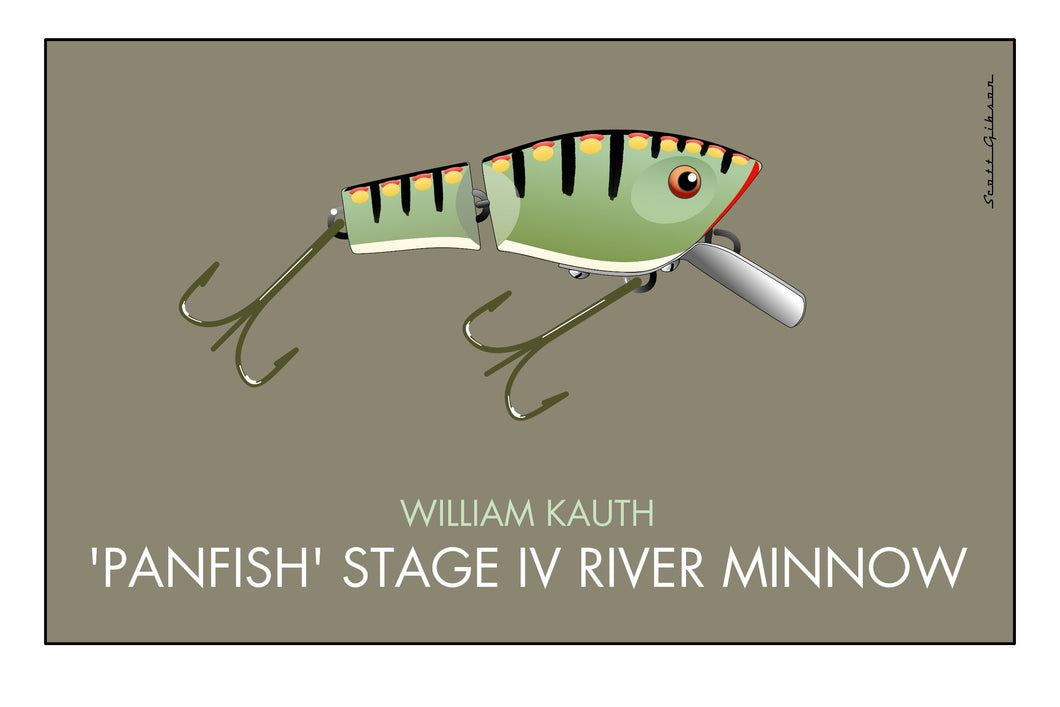 Kauth Panfish Stage 4 River Minnow | Fishing Lure Art