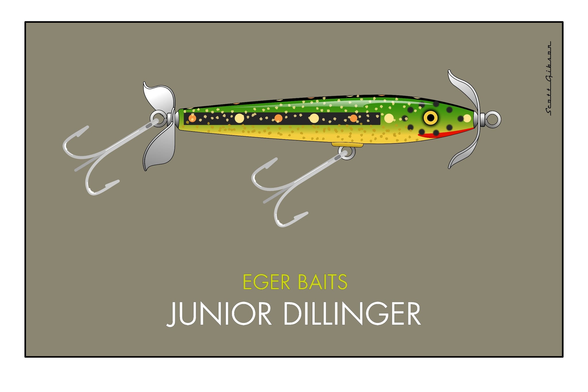 dillingger fishing lures Eger Baits Junior Dillinger | Fishing Lure Art