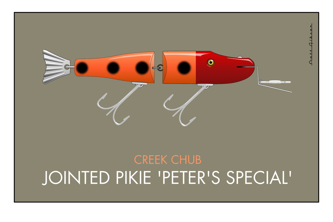 Creek Chub Jointed Pikie Peter's Special | Fishing Lure Art