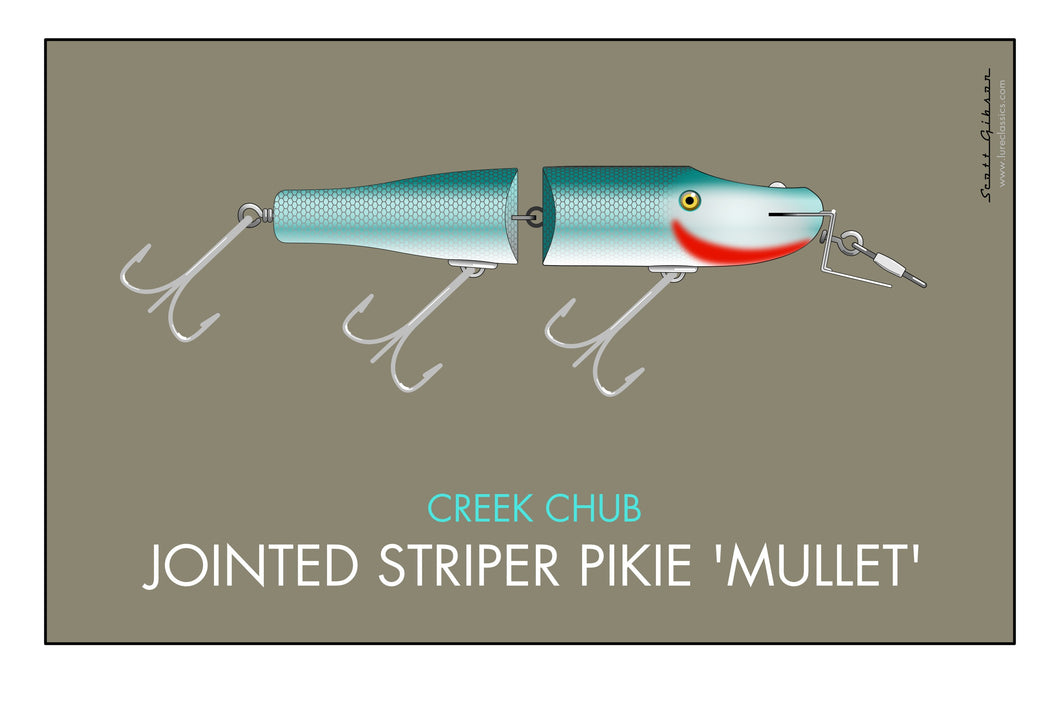 Creek Chub Jointed Pikie | Fishing Lure Art