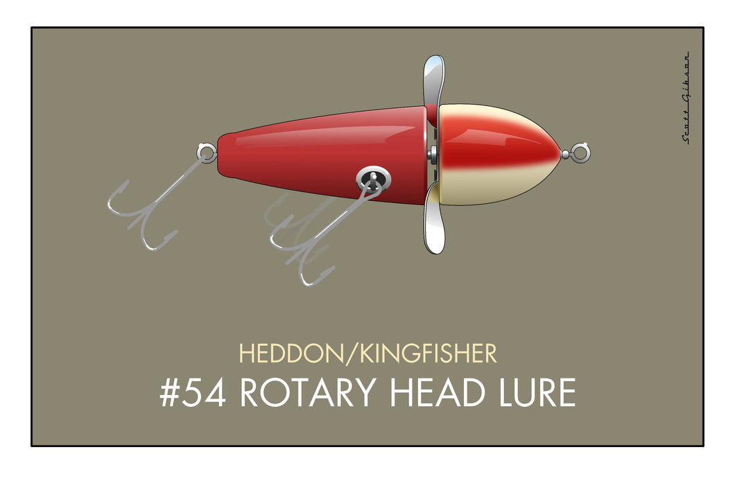 Heddon Rotary Head Lure | Fishing Lure Art