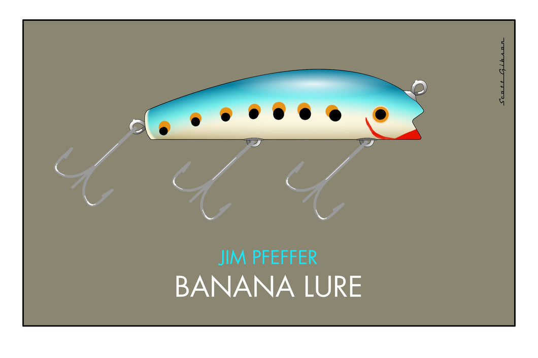 Pfeffer Banana Lure | Fishing Lure Art