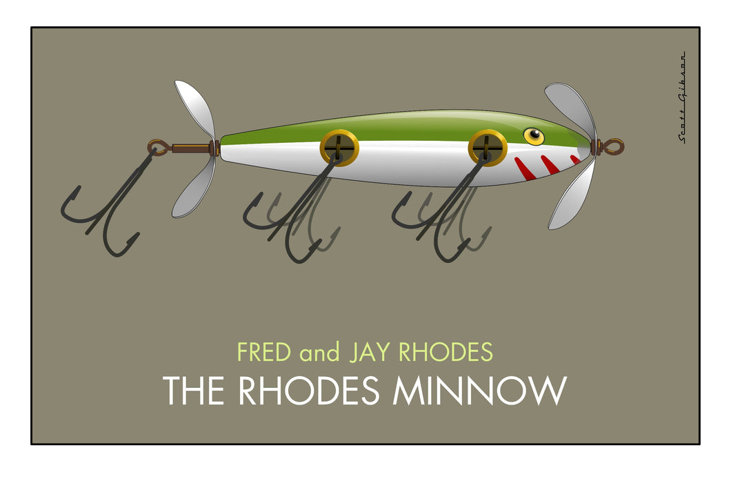 The Rhodes Minnow | Fishing Lure Art