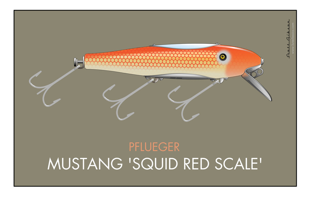 Pflueger Mustang | Fishing Lure Art