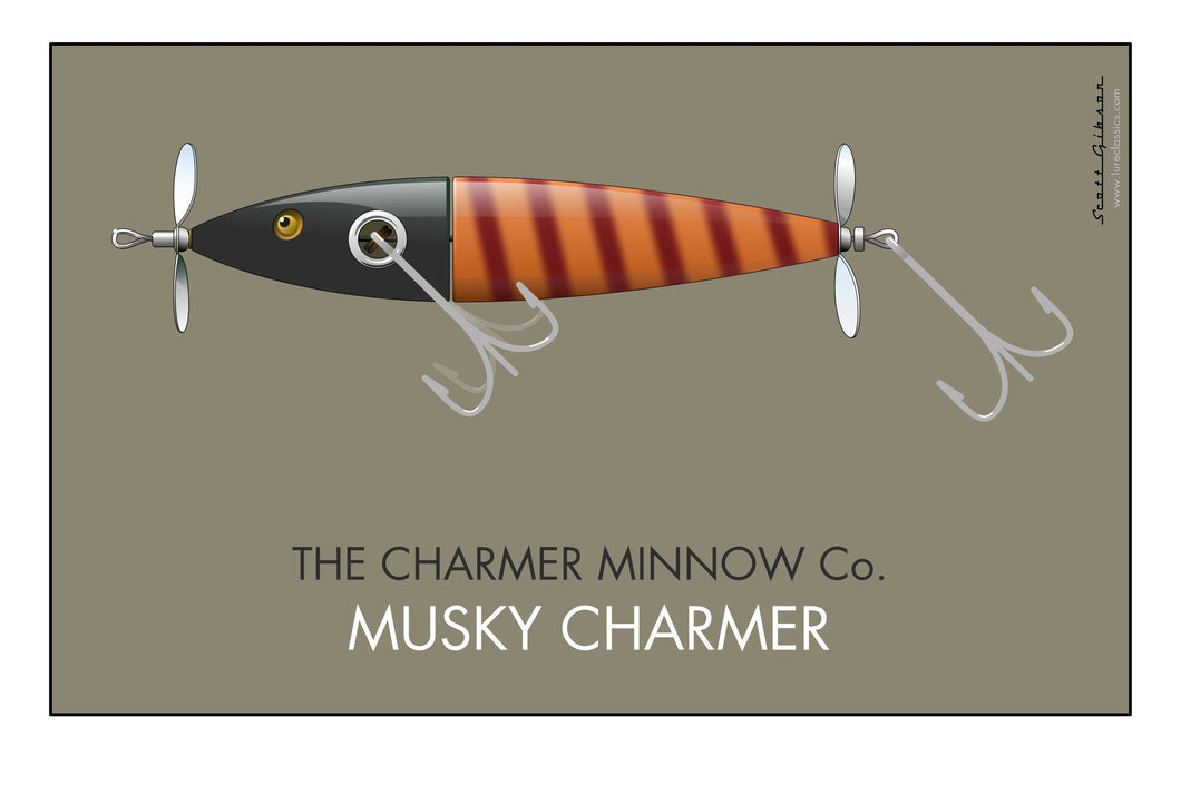 Musky Charmer, Fishing Lure Art